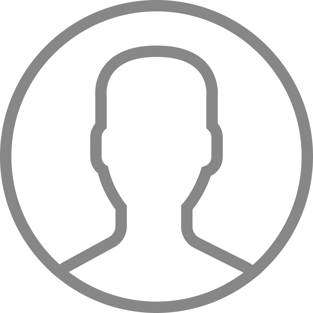 Deluxe icon user grey